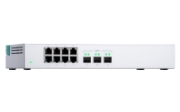 Picture of QNAP QSW-308S network switch Unmanaged Gigabit Ethernet (10/100/1000) White