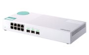Picture of QNAP QSW-308S network switch Unmanaged Gigabit Ethernet (10/100/1000) White