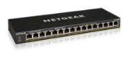Picture of NETGEAR GS316PP Unmanaged Gigabit Ethernet (10/100/1000) Power over Ethernet (PoE) Black