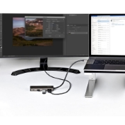 Picture of StarTech.com USB C Multiport Adapter - 10Gbps USB Type-C Mini Dock with 4K 30Hz HDMI - 100W Power Delivery Passthrough - 3-Port USB Hub, GbE - USB 3.1/3.2 Gen 2 Laptop Dock - 10" Cable
