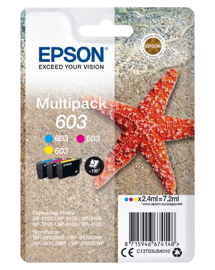 Picture of Epson C13T03U54010 ink cartridge 1 pc(s) Original Standard Yield Cyan, Magenta, Yellow