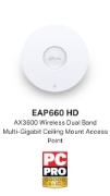 Picture of TP-Link Omada AX3600 Wireless Dual Band Multi-Gigabit Ceiling Mount Access Point