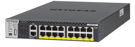 Picture of NETGEAR M4300-16X Managed L3 10G Ethernet (100/1000/10000) Power over Ethernet (PoE) 1U Black