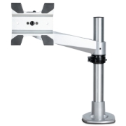 Picture of StarTech.com Desk Mount Monitor Arm - VESA or Apple iMac/Thunderbolt or Ultrawide Display up to 14kg - Articulating Height Adjustable Single Desktop Monitor Pole Mount - Clamp/Grommet