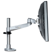 Picture of StarTech.com Desk Mount Monitor Arm - VESA or Apple iMac/Thunderbolt or Ultrawide Display up to 14kg - Articulating Height Adjustable Single Desktop Monitor Pole Mount - Clamp/Grommet