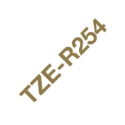 Picture of Brother TZE-R254 label-making tape Gold on white
