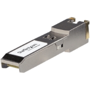 Picture of StarTech.com HPE JL563A Compatible SFP+ Module - 10GBASE-T - SFP to RJ45 Cat6/Cat5e - 10GE Gigabit Ethernet SFP+ - RJ-45 30m - HPE 8320, 8325-48Y8