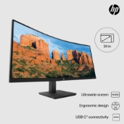 Picture of HP P34hc G4 WQHD USB-C Curved Monitor