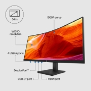 Picture of HP P34hc G4 WQHD USB-C Curved Monitor