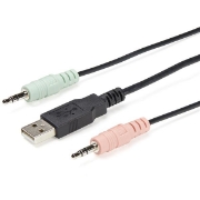 Picture of StarTech.com 2 Port DisplayPort KVM Switch - 4K 60Hz - Compact Dual Port UHD DP 1.2 USB Desktop KVM Switch with 4ft Cables & Audio - Bus Powered & Remote Switching - MacBook ThinkPad