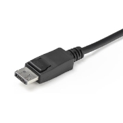Picture of StarTech.com 2 Port DisplayPort KVM Switch - 4K 60Hz - Compact Dual Port UHD DP 1.2 USB Desktop KVM Switch with 4ft Cables & Audio - Bus Powered & Remote Switching - MacBook ThinkPad