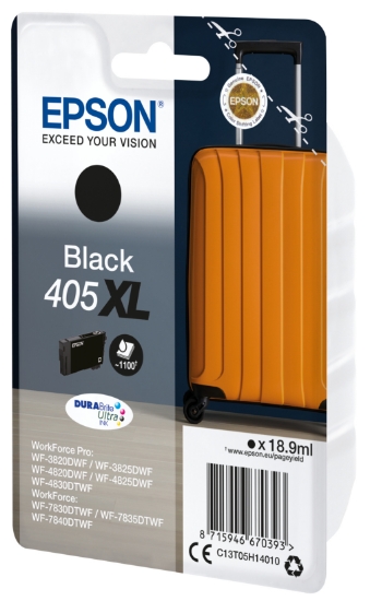 Picture of Epson 405XL DURABrite Ultra Ink ink cartridge 1 pc(s) Original High (XL) Yield Black