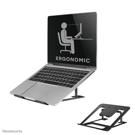 Picture of Neomounts NSLS085BLACK Laptop stand 10-17" - foldable - compact - universal