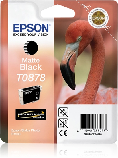 Picture of Epson Flamingo Singlepack Matte Black T0878 Ultra Gloss High-Gloss 2