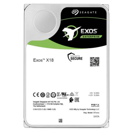 Picture of Seagate Enterprise ST18000NM000J internal hard drive 18 TB 7200 RPM 256 MB 3.5" Serial ATA III