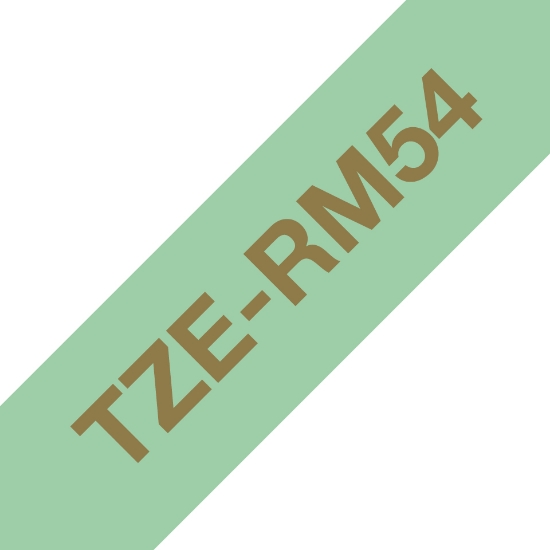 Picture of Brother TZE-RM54 label-making tape Gold on mint colour