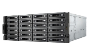 Picture of QNAP TS-h2483XU-RP NAS Rack (4U) Intel Xeon E E-2236 128 GB DDR4 0 TB QuTS hero Black
