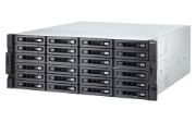 Picture of QNAP TS-h2483XU-RP NAS Rack (4U) Intel Xeon E E-2236 128 GB DDR4 0 TB QuTS hero Black