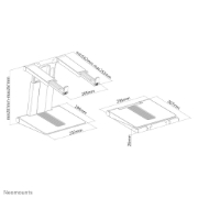 Picture of Neomounts NSLS200 Laptop stand 10-17" - height adjustable - foldable - compact - universal