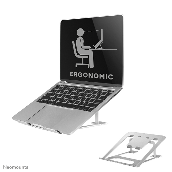 Picture of Neomounts NSLS085SILVER Laptop stand 10-17" - foldable - compact - universal