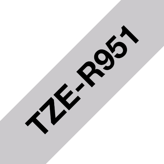 Picture of Brother TZE-R951 label-making tape Black on silver