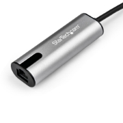 Picture of StarTech.com 2.5GbE USB C to Ethernet Adapter NBASE-T NIC - USB 3.0 Type C 2.5/1 Gigabit/100 Mbps Multi Speed Network/ USB 3.1 Laptop to RJ45/LAN Thunderbolt 3 Compatible/MacBook Pro Surface