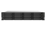 Picture of QNAP TS-1273AU-RP-8G NAS/storage server Rack (2U) Ryzen Embedded V1500B 8 GB DDR4 0 TB QNAP QTS Aluminium, Black
