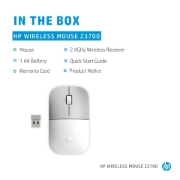 Picture of HP Z3700 Ceramic White Wireless Mouse