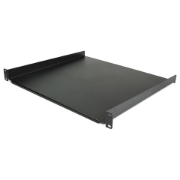 Picture of StarTech.com 1U Server Rack Shelf - Universal Rack Mount Cantilever Shelf for 19" Network Equipment Rack & Cabinet - Heavy Duty Steel – Weight Capacity 44lb/20kg - 16" Deep Tray, Black