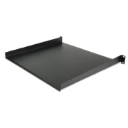 Picture of StarTech.com 1U Server Rack Shelf - Universal Rack Mount Cantilever Shelf for 19" Network Equipment Rack & Cabinet - Heavy Duty Steel – Weight Capacity 44lb/20kg - 16" Deep Tray, Black