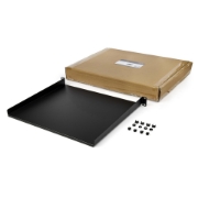 Picture of StarTech.com 1U Server Rack Shelf - Universal Rack Mount Cantilever Shelf for 19" Network Equipment Rack & Cabinet - Heavy Duty Steel – Weight Capacity 44lb/20kg - 16" Deep Tray, Black