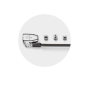 Picture of Kensington ClickSafe 2.0 3-in-1 Keyed Laptop Lock (T-Bar, Nano & Wedge Anchors)