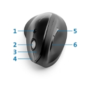 Picture of Kensington Pro Fit Ergo Vertical Wireless Mouse Black