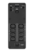Picture of APC Back-UPS Pro, 1200VA/720W, Tower, 230V, 8x IEC C13 outlets, Sine Wave, AVR, USB Type A + C ports, LCD, User Replaceable Battery