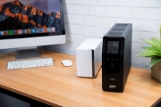 Picture of APC Back-UPS Pro, 1200VA/720W, Tower, 230V, 8x IEC C13 outlets, Sine Wave, AVR, USB Type A + C ports, LCD, User Replaceable Battery