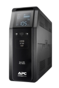 Picture of APC Back-UPS Pro, 1200VA/720W, Tower, 230V, 8x IEC C13 outlets, Sine Wave, AVR, USB Type A + C ports, LCD, User Replaceable Battery
