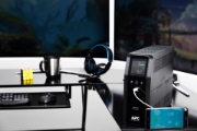 Picture of APC Back-UPS Pro, 1600VA/960W, Tower, 230V, 8x IEC C13 outlets, Sine Wave, AVR, USB Type A + C ports, LCD, User Replaceable Battery