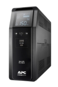 Picture of APC Back-UPS Pro, 1600VA/960W, Tower, 230V, 8x IEC C13 outlets, Sine Wave, AVR, USB Type A + C ports, LCD, User Replaceable Battery