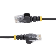 Picture of StarTech.com 1 m CAT6 Cable - Slim - Snagless RJ45 Connectors - Black