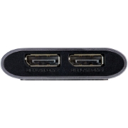 Picture of StarTech.com Thunderbolt 3 to Dual DisplayPort Adapter DP 1.4 - Dual 4K 60Hz or Single 8K/5K Thunderbolt 3 to DP Adapter - TB3 to 2x DisplayPort Monitor Video Display Adapter - Mac/Windows