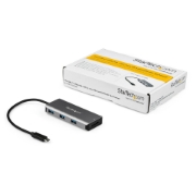 Picture of StarTech.com 3 Port 10Gbps USB C Hub with SD Card Reader - 3x USB-A & 1x SD Slot - Portable USB 3.1/3.2 Gen 2 Type C Adapter Hub - Laptop Hub - USB Bus Powered - Thunderbolt 3 Compatible~3 Port 10Gbps USB C Hub with SD Card Reader - 3x USB-A & 1x SD Slot - Portable USB 3.2 Gen 2 Type C Adapter Hub - Laptop Hub - USB Bus Powered - Thunderbolt 3 Compatible