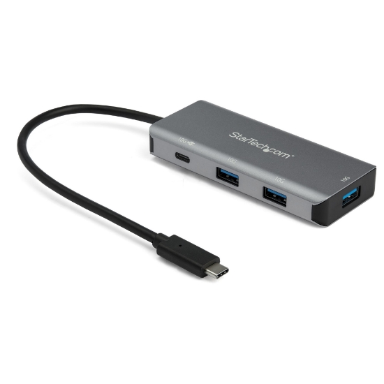Picture of StarTech.com 4 Port USB C Hub (10Gbps) to 3x USB-A & 1x USB-C - 100W Power Delivery Passthrough Charging - Portable USB 3.1 Gen 2/USB 3.2 Gen 2 Type C Laptop Adapter - Works w/ TB3~4 Port USB C Hub (10Gbps) to 3x USB-A & 1x USB-C - 100W Power Delivery Passthrough Charging - Portable USB 3.2 Gen 2 Type C Laptop Adapter - Works w/ TB3
