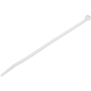 Picture of StarTech.com 8"(20cm) Cable Ties - 1/8"(4mm) wide, 2-1/8"(55mm) Bundle Diameter, 50lb(22kg) Tensile Strength, Nylon Self Locking Zip Ties w/ Curved Tip - 94V-2/UL Listed, 1000 Pack - White