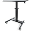 Image de StarTech.com Bureau Mobile Assis-Debout - Poste de Travail Ergonomique à Roulettes - Table Ordinateur Réglable en Hauteur One-Touch - Chariot Informatique pour PC Portable/Ordinateur