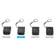 Picture of StarTech.com Compact USB C to DisplayPort 1.4 Adapter - 8K 60Hz/4K USB-C to DP Video Converter w/ Keychain Ring - USB Type-C DP Alt Mode (HBR3 HDR DSC) to DP Monitor Dongle - TB3 Compatible