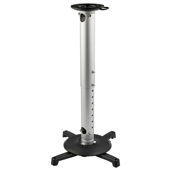 Picture of StarTech.com Universal Ceiling Projector Mount - Heavy Duty Height Adjustable/Extendable Pole Mount 5-22.7" from Ceiling - 33lb (15kg) - Tilt/Rotate - Hanging Projector Mount w/ Bracket