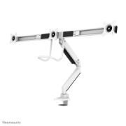 Picture of Neomounts NM-D775DX3WHITE Monitor arm 17-27" - gas spring - Topfix - 180°-stop