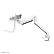 Picture of Neomounts NM-D775DX3WHITE Monitor arm 17-27" - gas spring - Topfix - 180°-stop