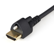 Picture of StarTech.com 3ft (1m) HDMI Cable with Locking Screw - 4K 60Hz HDR - High Speed HDMI 2.0 Monitor Cable with Locking Screw Connector for Secure Connection - HDMI Cable with Ethernet - M/M