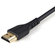 Picture of StarTech.com 3ft (1m) HDMI Cable with Locking Screw - 4K 60Hz HDR - High Speed HDMI 2.0 Monitor Cable with Locking Screw Connector for Secure Connection - HDMI Cable with Ethernet - M/M